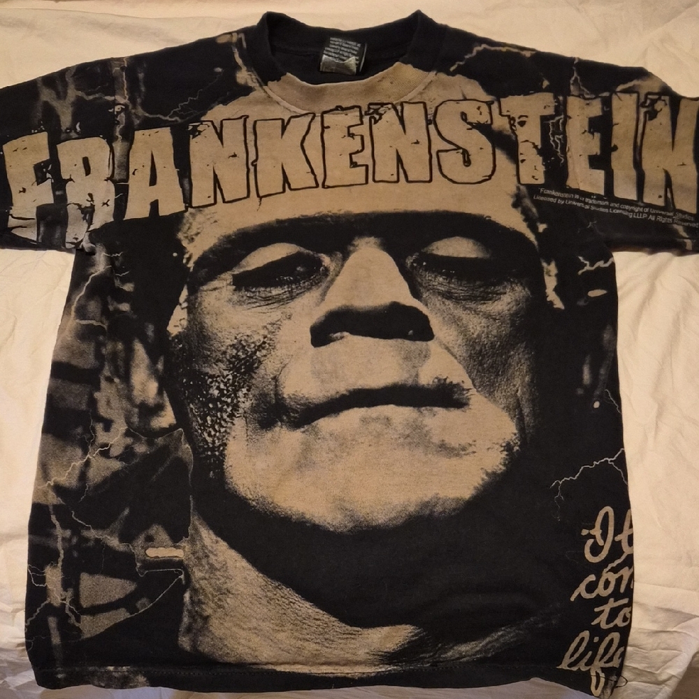 Frankenstein Graphic Black T-Shirt